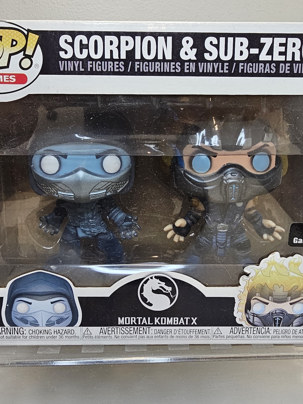 Funko Pop! Scorpion & Sub-Zero Vinyl Figures Blue Black